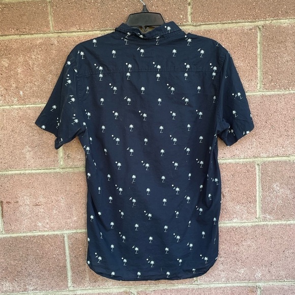 LOT OF 2 Mens Shirt Short Sleeve Button Up Old Navy + H & M Size Medium - Picture 5 of 9